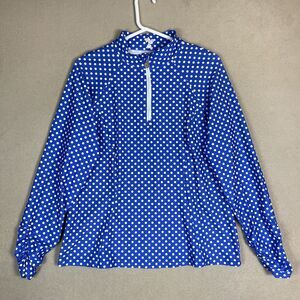 Tzu Tzu Top Womens XXL Blue‎ 1/4 Zip Long Sleeve Lightweight Golf Adult